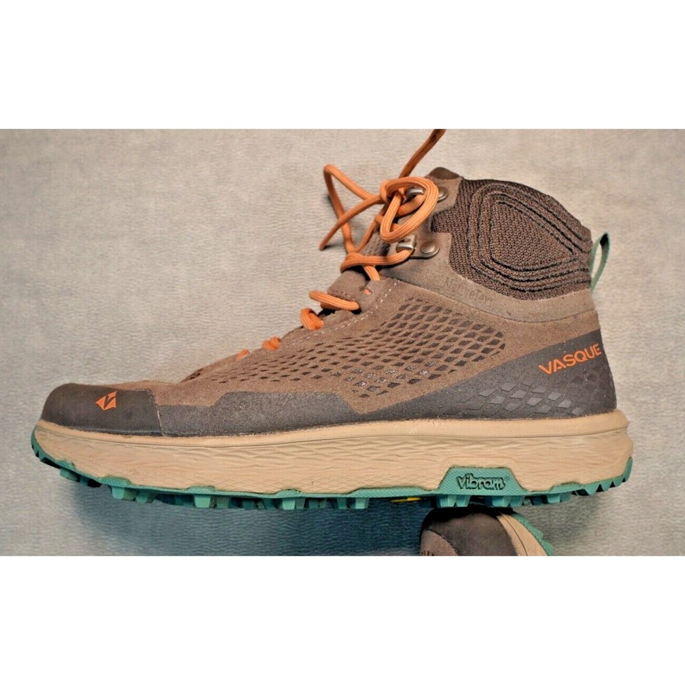 Vasque Womens 8 M Breeze Seude Mid High Hiking Boots Shoes Waterproof Vibram